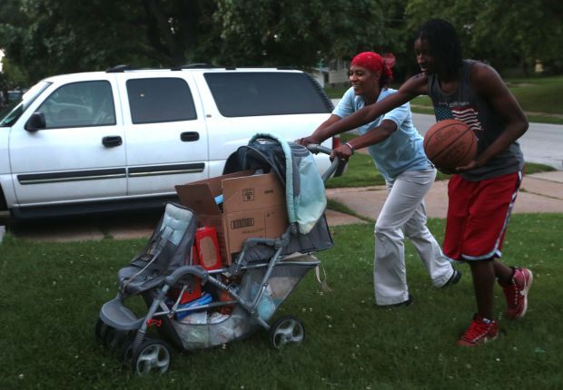 Residents blocks away from rioting affected by tear gas